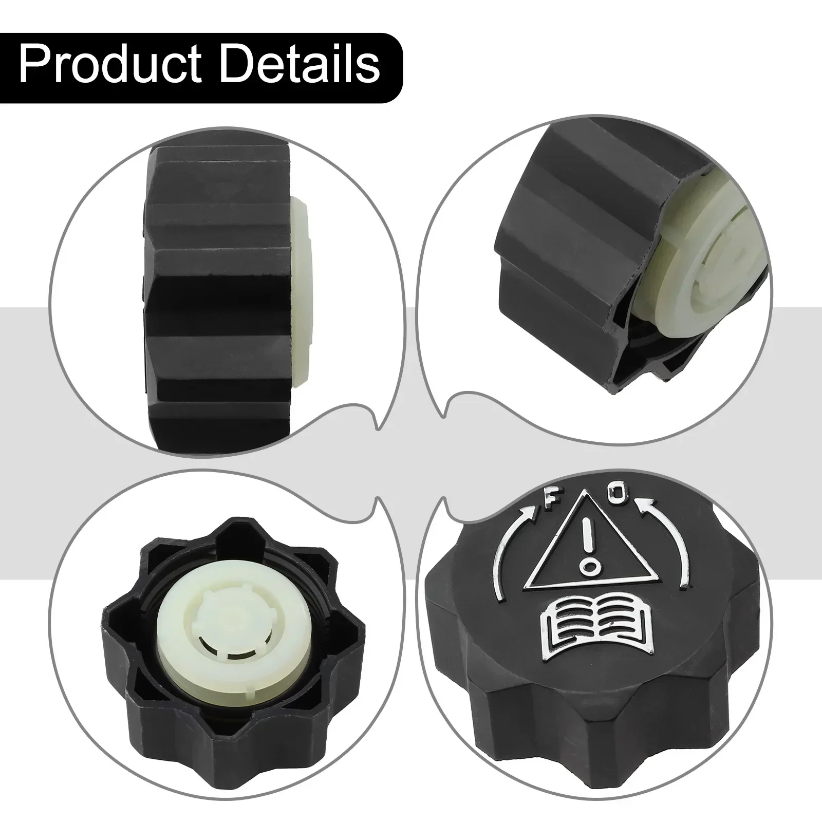 Car Exterior Accessories Water Tank Cap Caver Cap Plastic Radiator Expansion Parts Repalcement Automotives Black 107