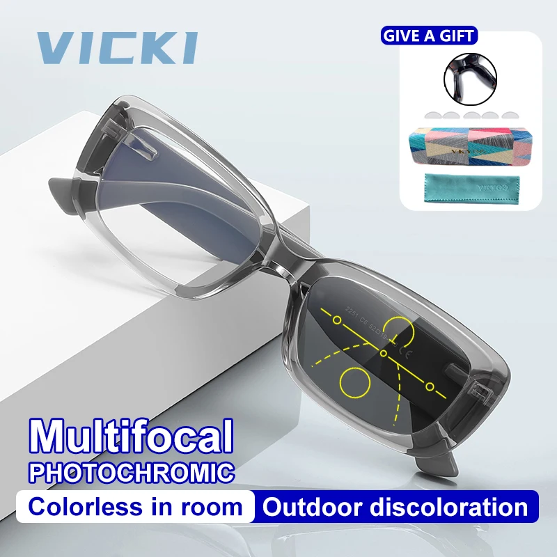 

VICKI новые модные очки с 3D текстурой, защита от синего света, по рецепту, мультифокальные фотохромные очки по индивидуальному заказу