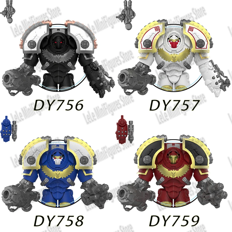 NOVO DY756 DY757 DY758 DY759 Série de Jogos 40k Blocos de Montar MINI Figuras de Ação para Brinquedos Educacionais Infantis