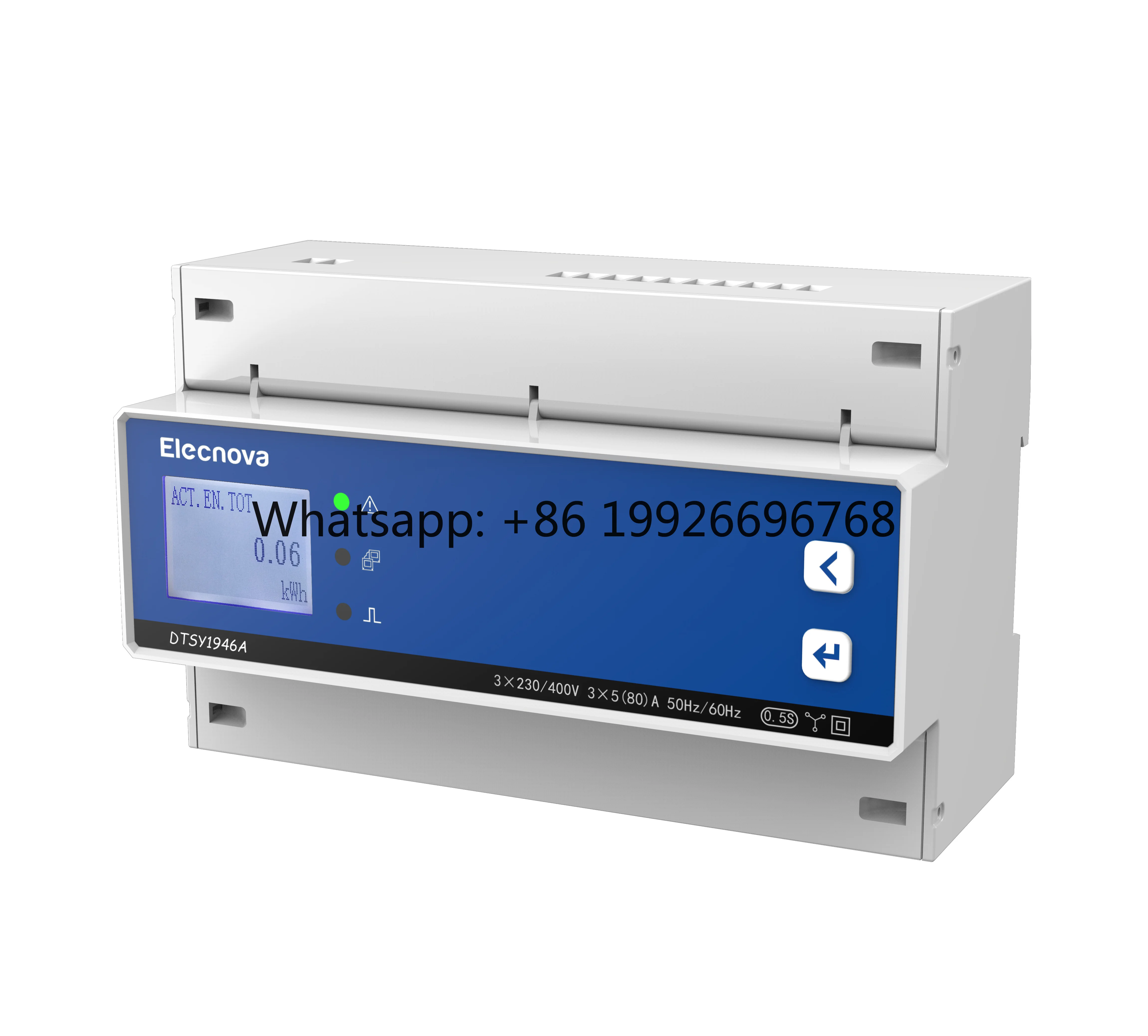 DTSY1946A Din Rail LCD Display Programmable Three Phase Prepaid Meter