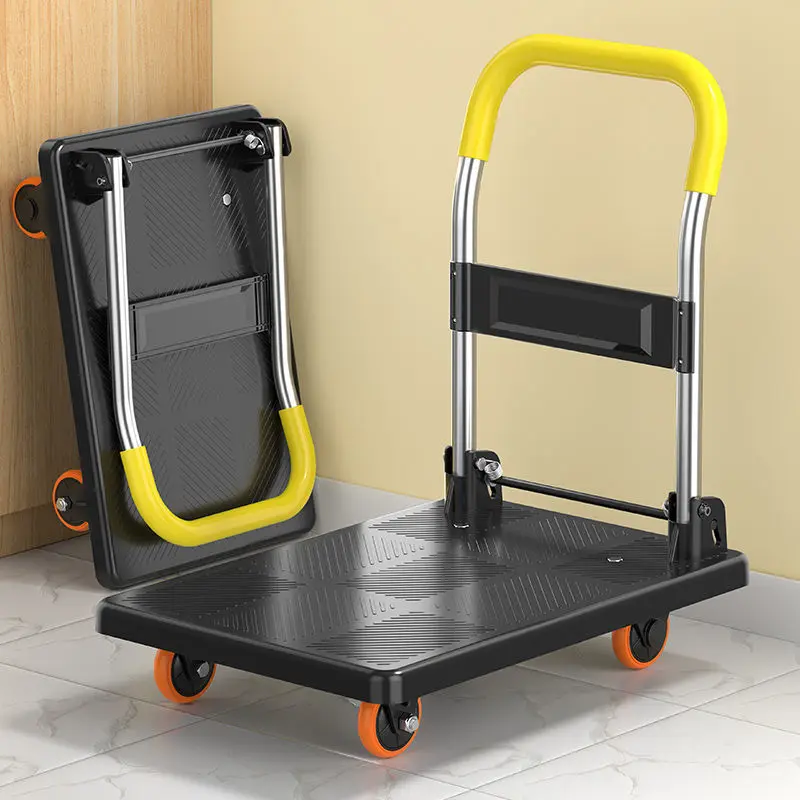 

Trolley Trolley Folding Cart Portable Handling Household Trailer Express Platform Trolley Shopping Cart