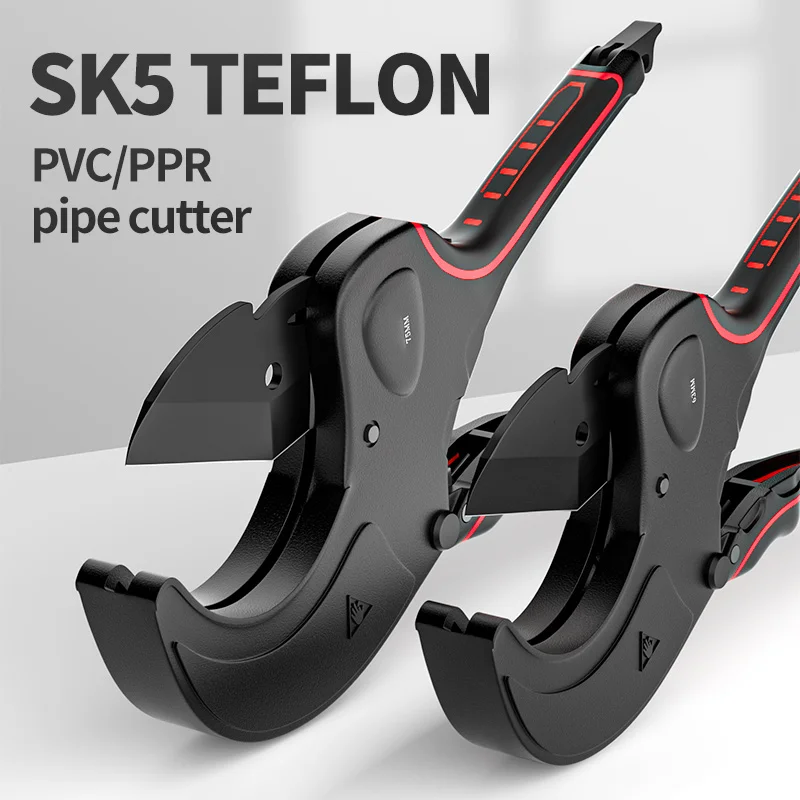 Tesoura Manual de Corte de Tubos Ferramenta com Chave de Tratamento Material Sk5 Cano Pvc pu pp pe Cabo Elétrico
