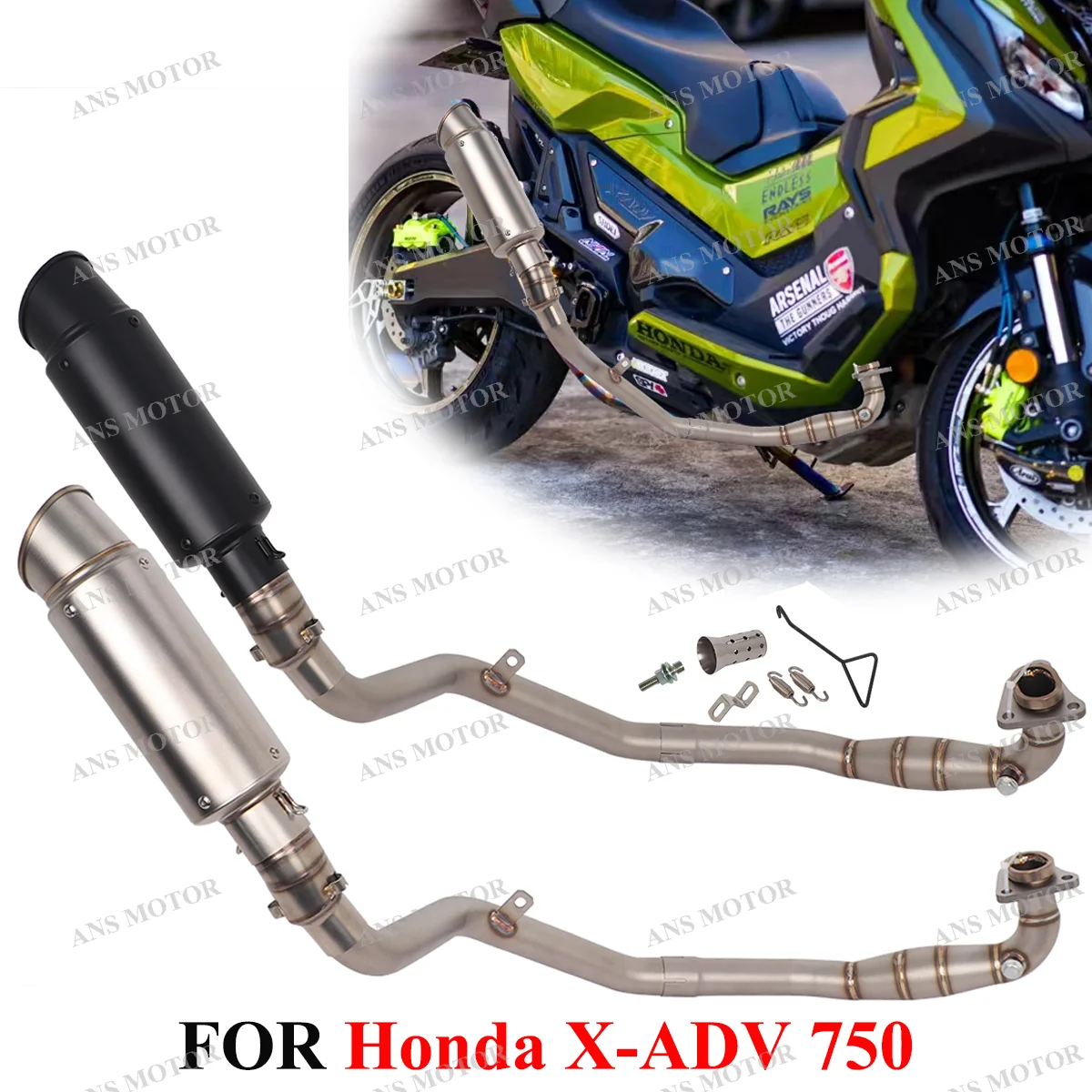 For Honda X-ADV 750 X ADV750 2017 - 2025 Motorcycle Exhaust Muffler Escape Full System Slip On ADV750 Exhaust