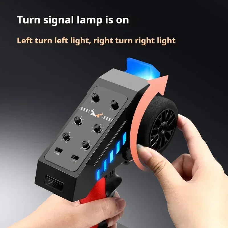 6CH 2.4G Transmitter Remote Control Receiver 40A ESC for MN111 MN D90 MN99S MN78 MN86 MN128 MN168 RC Car Light group sticker