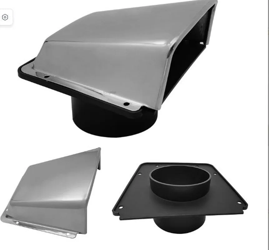 حار بيع الفولاذ المقاوم للصدأ 316 غطاء جانبي تنفيس منفذ العادم يخت الأجهزة البحرية مقاومة للتآكل ومقاومة للصدأ