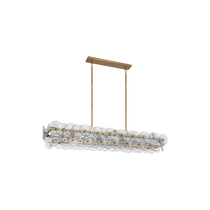 

Dimmable LED Glass Art Gold Chrome 2025 Chandelier Lighting Hanging Lamps Lustre Suspension Luminaire Lampen For Dinning Room