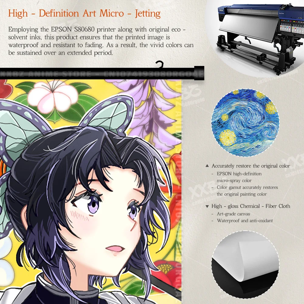 Scrolls Picture Posters Agatsuma Zenitsu Hanging Painting Wall Art HD Home Decor For Anime Role Demon Slayer:Kimetsu no Yaiba