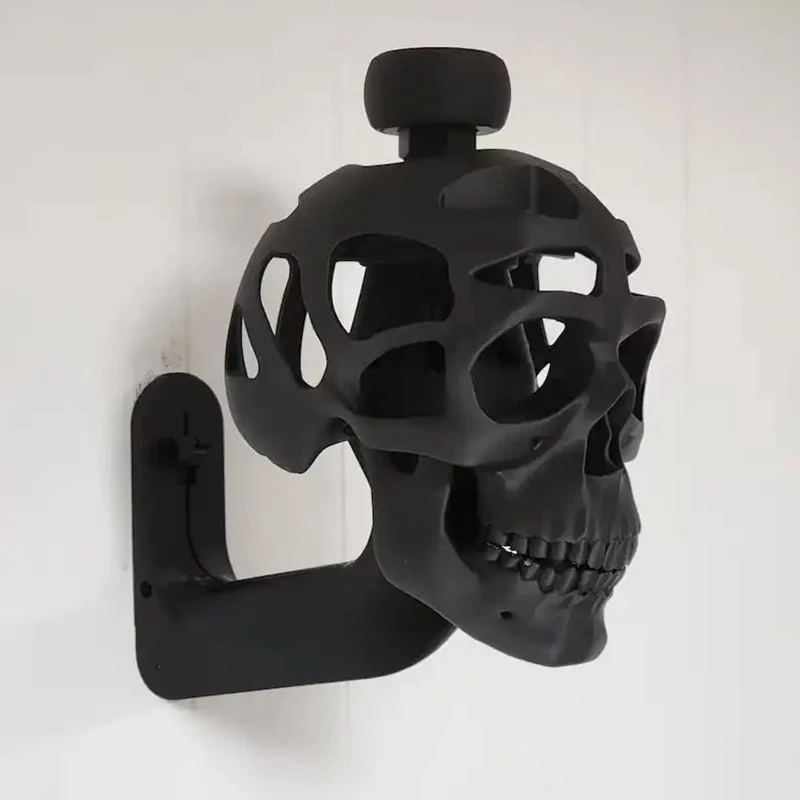 3D Skull Helmet Display Holder Motorcycle Helmet Skull Rack Creative Helmet Holder Gift For A Cyclist, Motorcyclist