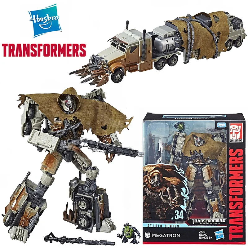 Hasbro Transformers Studio Series SS34 Megatron 23Cm Leader Class Anime Original Action Figure Model Toy Gift Collection