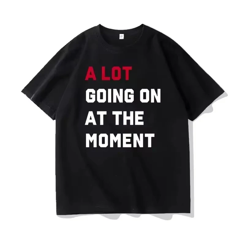 2026 New Men's T-shirt, Women's Clothing - Summer Fashion Letter-Printed Top - T-shirt. Swift fans surrounding Y2K street style.