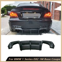 Carbon Fiber Car Rear Bumper Lip Diffuser Spoiler For BMW 1 Series E82 1M Base Coupe 2011 FRP Bumper Splitters Body Kits
