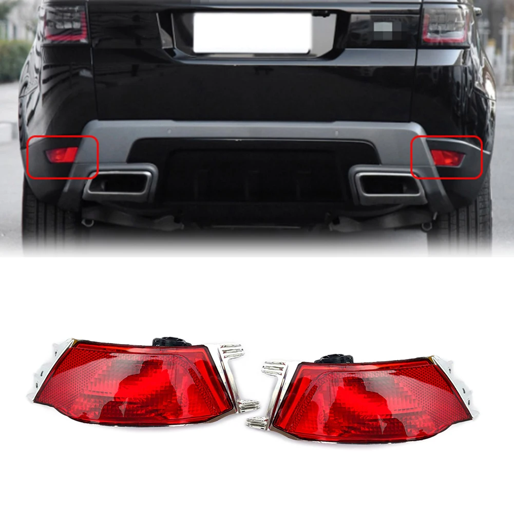 Left+Right Rear Bumper Tail Lamp Fog Lamp Assembly For Land Rover Range Rover Sport F-PACE L494 2014-2021 LR043985 LR043983