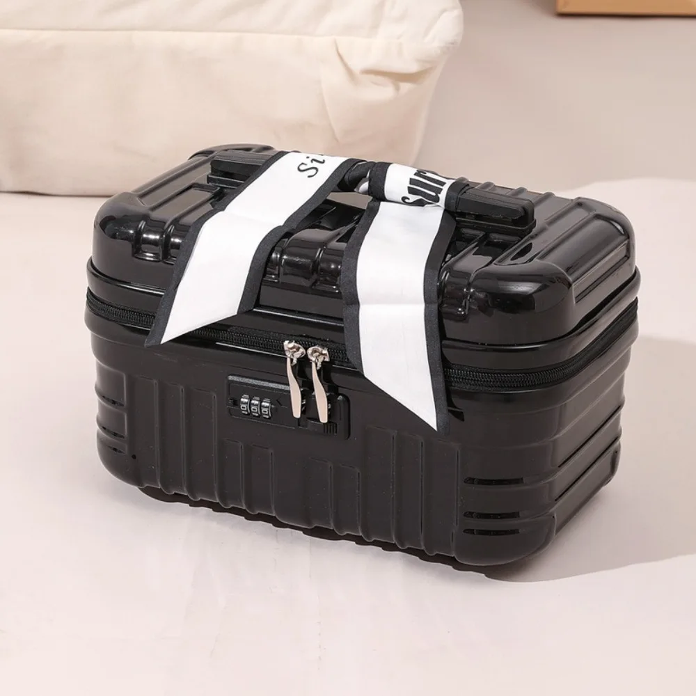 

Small Case 17 Inch Cosmetic Case Large Capacity Fashionable Toiletry Storage Bag Durable Portable Makeup Bag Storage Pouch