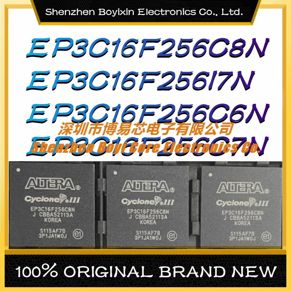 

EP3C16F256C8N EP3C16F256I7N EP3C16F256C6N EP3C16F256C7N Package: BGA-256 New Original Genuine