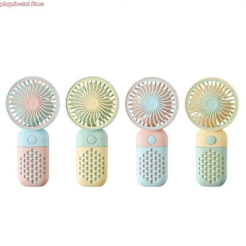 

USB Rechargeable Handheld Mini Fan For Students Library Office Travel Quiet Operations Portable Cooling Device