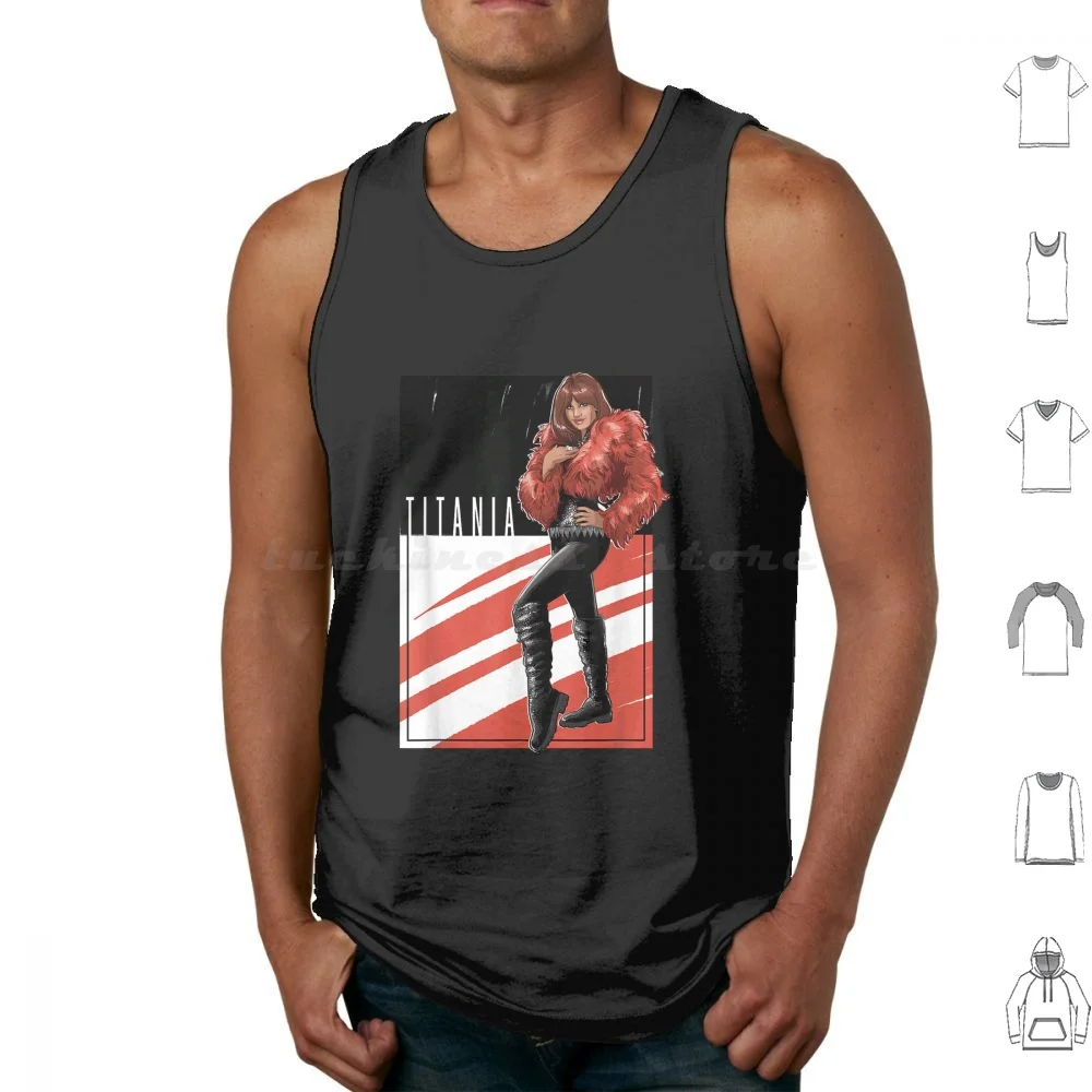 She-Attorney At Law Titania ملصق تانك القمم سترة بلا أكمام المحامي في القانون المحامي في القانون She Maslany Jameela Jamil