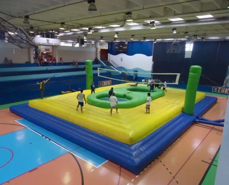 2026 Floating Inflatable Water Volleyball Court Waterpark Badminton Sports Platform