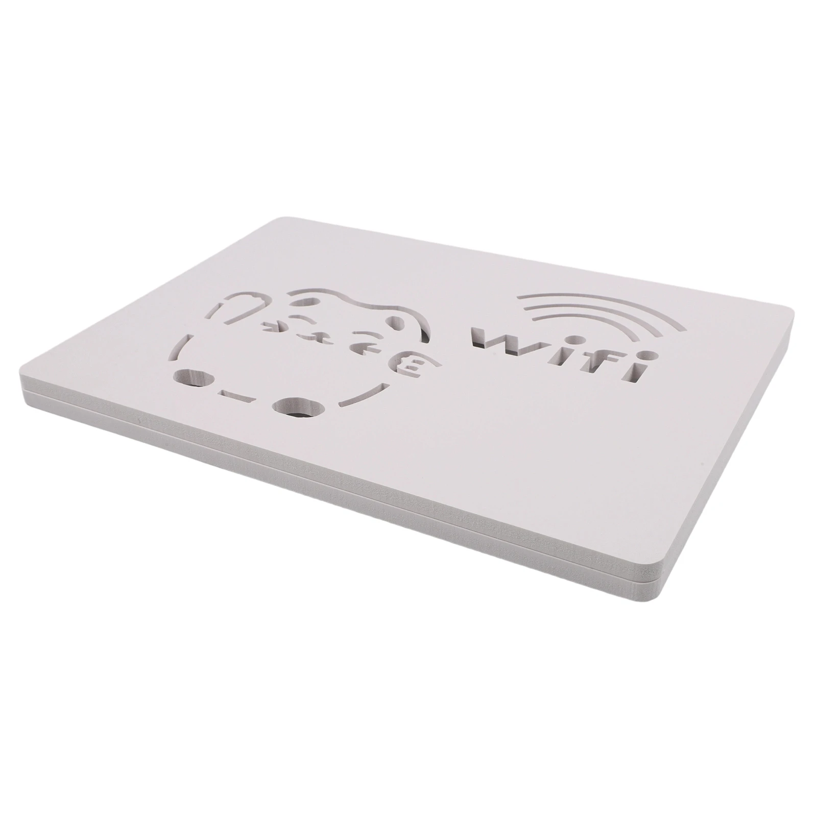 Wood Plastic Board Decorative Cover Flip Top Design For Electric Meter Box Weak Current Box Living Room Distribution Panel 35x25