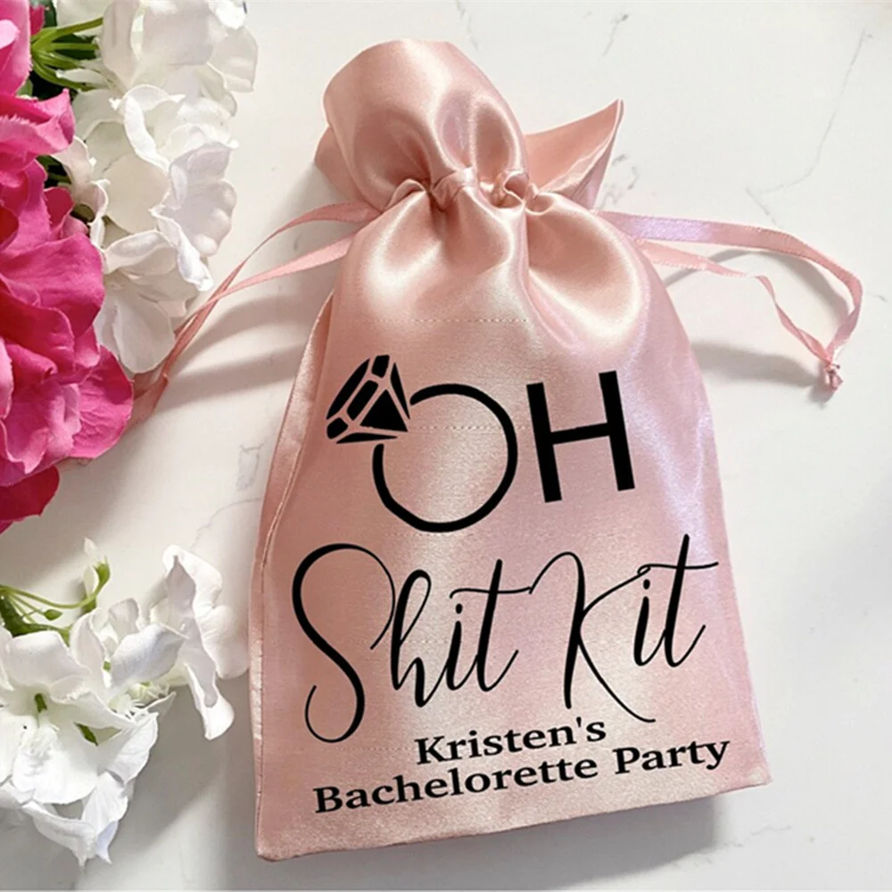 

12 Bachelorette Party Favor Bags, Oh Schit Kit, Hangover Kit, Recovery Kit, Bridal Shower Party Favor Bags, Hen Party Favor Bags