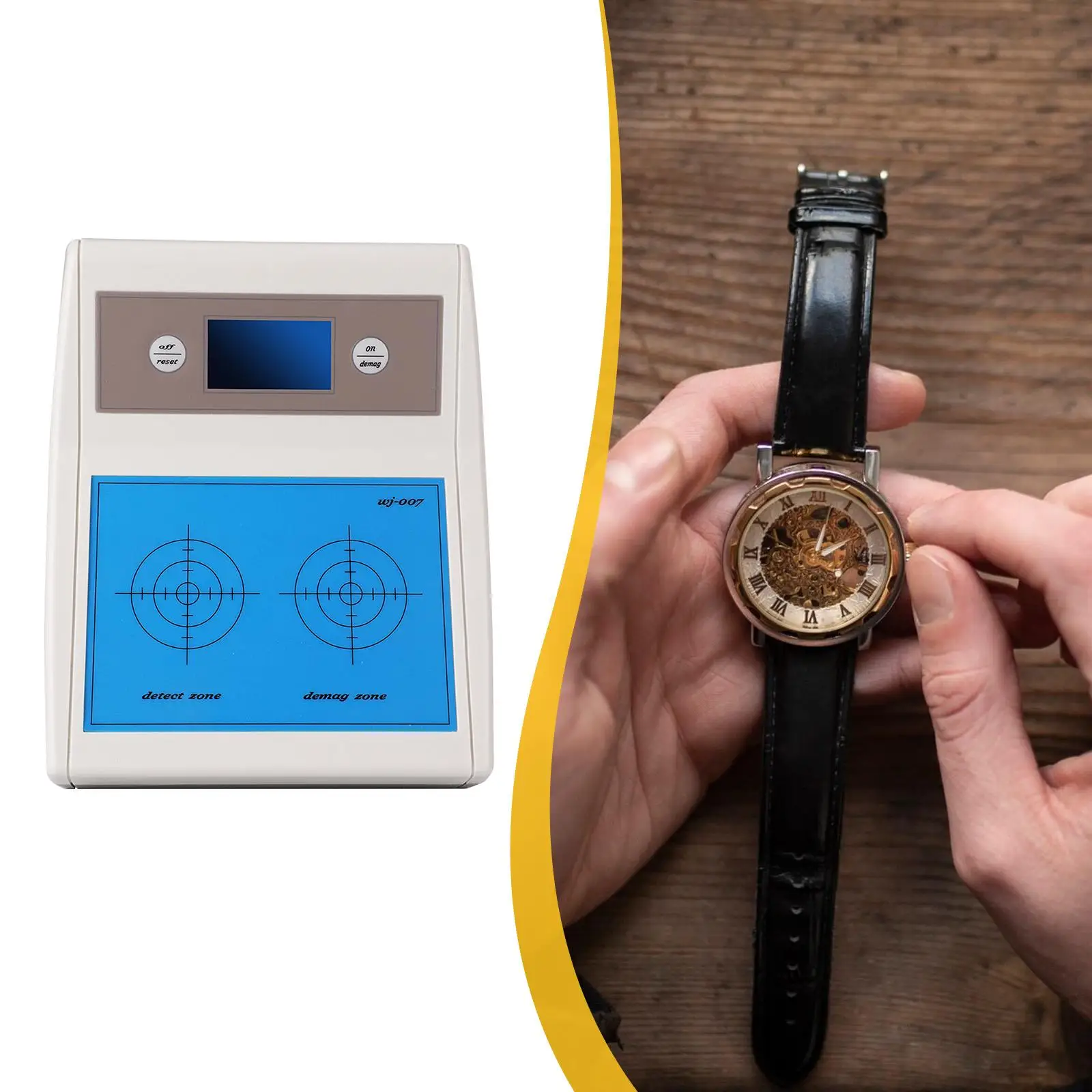 

Watch Demagnetizer Watch Repair Tool Professional Portable Electrical Demagnetizing Tool for Mechanical Watches Home Studio