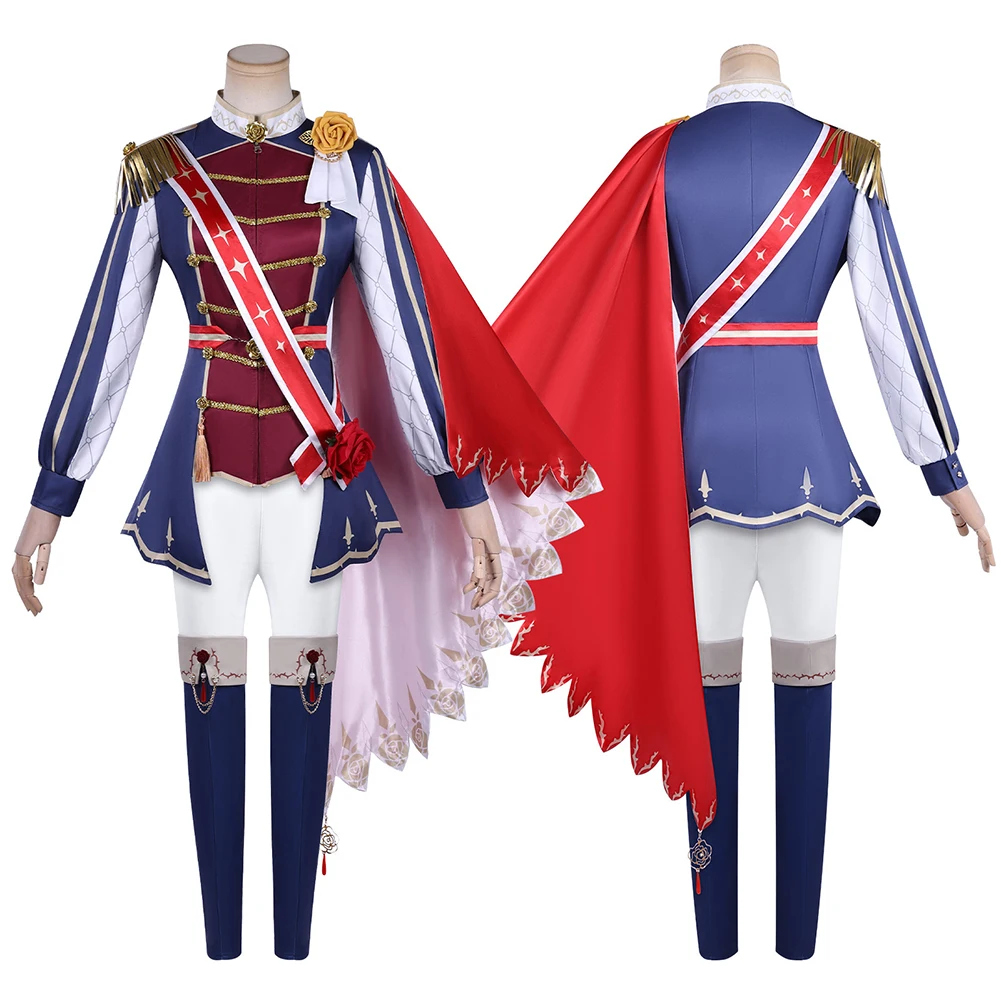 Anime Game Pretty Derby Cosplay Rose Kingdom Top Pants Cloak Clothing Party Disguise Outfits Suit Halloween Costume Carnival