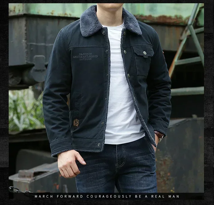 

Casual Loose Large Size Winter Wear Size 6XL Winter Mens Warm Cotton Jacket Male High Quality Fleece Jacket Thick Padded Jacket