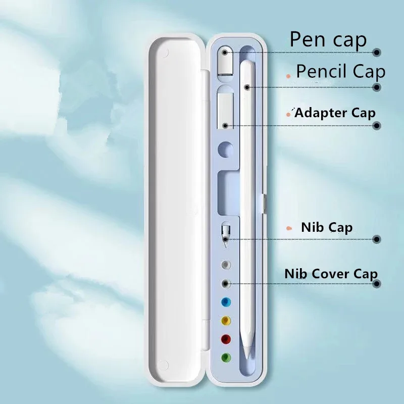 Voor Apple Potlood Doos 1/2 Ipad Etui Touch Pen Cover Opbergdoos Draagbare Houder Nib Case Ipencil Accessoires Stylus