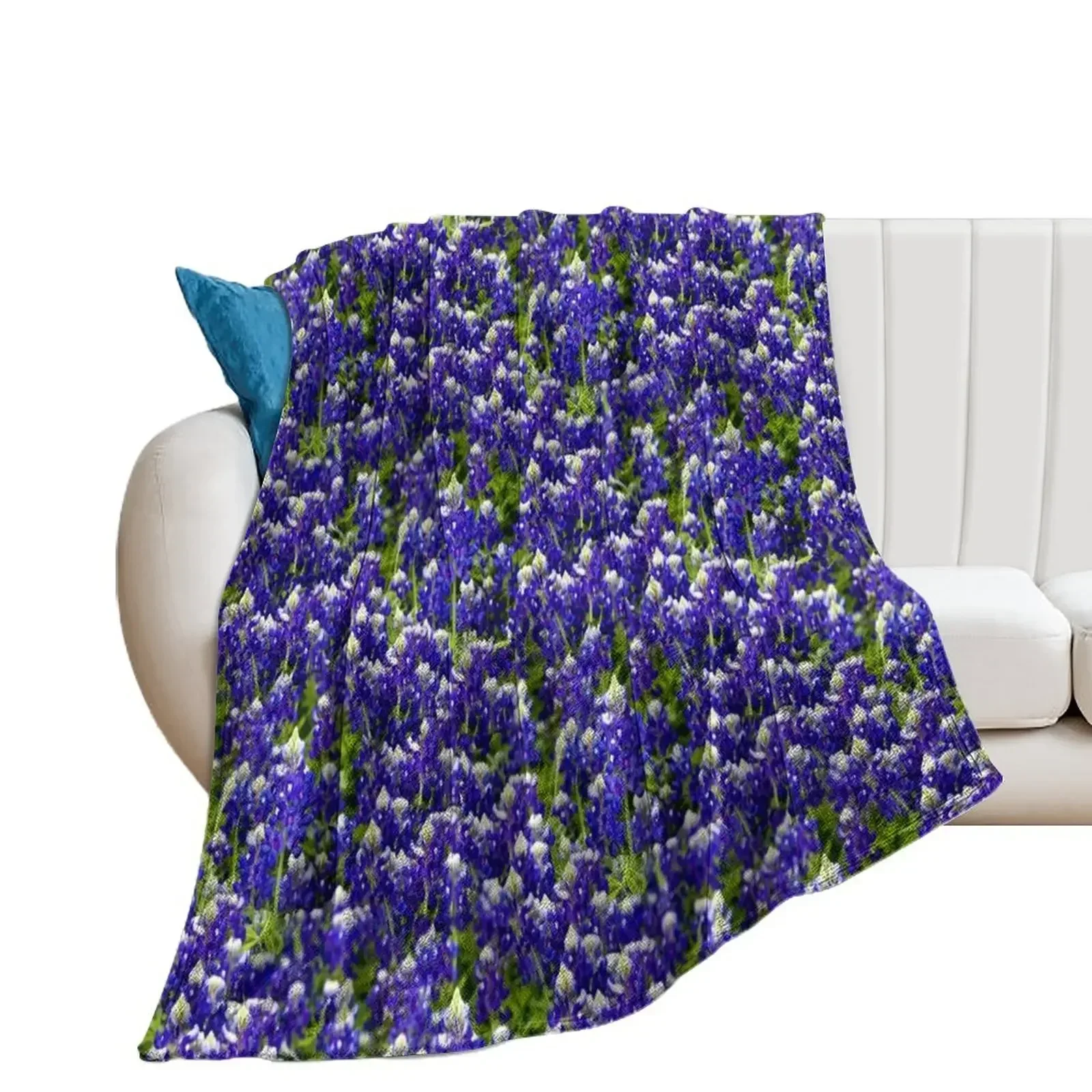 Texas Bluebonnets Throw Blanket cosplay anime Blankets Sofas Of Decoration Flannel Fabric Blankets