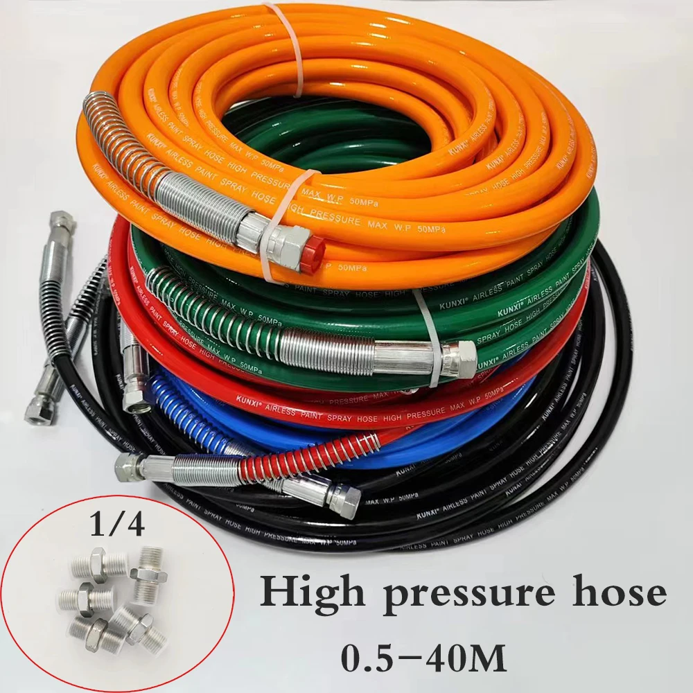 

Tube Pipe7250PSI Sprayer Fiber For Sprayer Gun New DropshippingHigh pressure Spray Hose0.5-40M Airless Paint Spray Hose