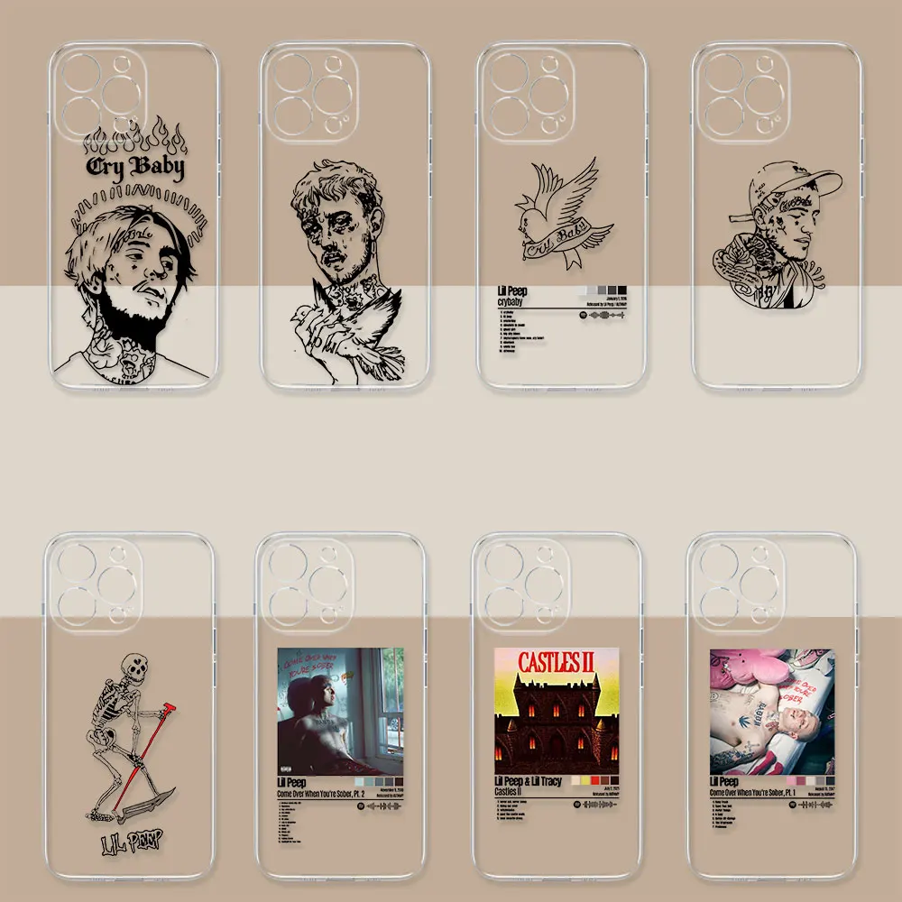 Hip Hop Singer Lil Peep Rapper Phone Case For Xiaomi Poco F5 F3 M4 M3 X5 X4 X3 GT Nfc 11 11T Lite F6 Pro Case Transparent Cover