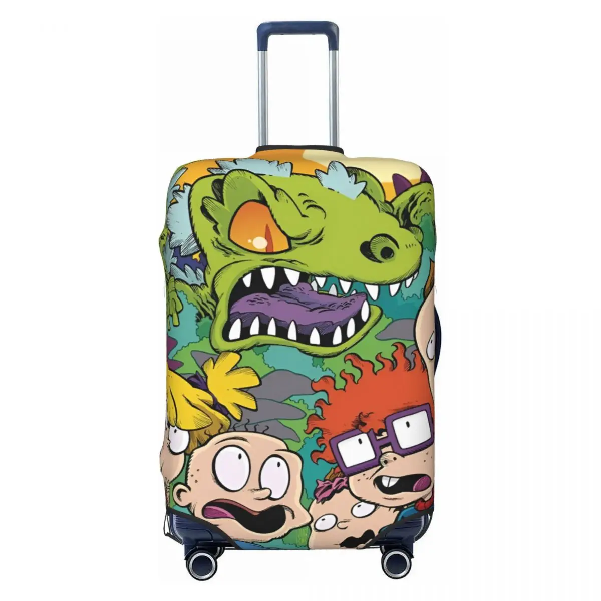 

Custom Cute R-Rugrated Manga Hot Luggage Cover Protector Elastic Travel Suitcase Covers