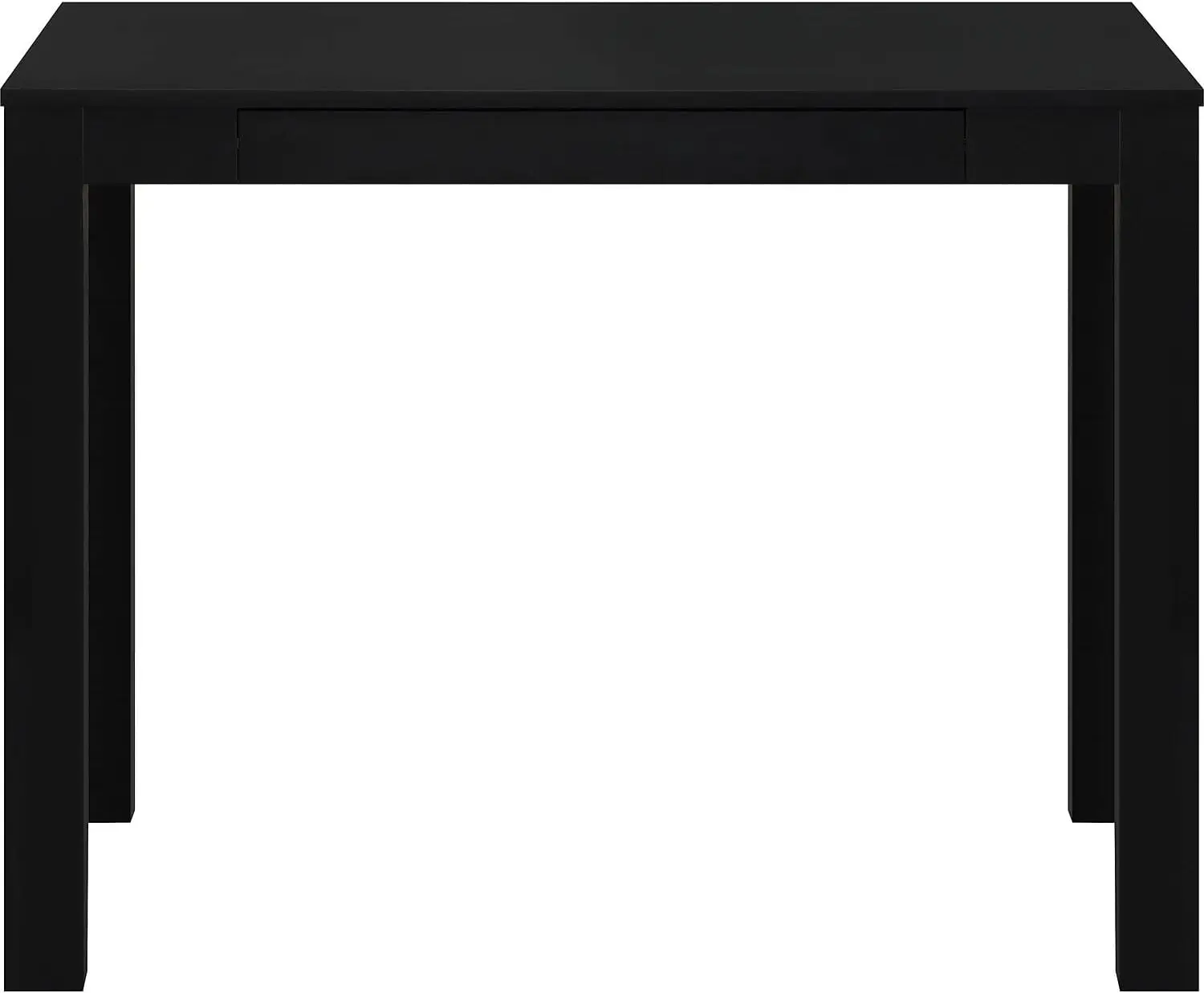 Home Parsons Desk with Drawer, Black , 19.7D x 39W x 30H in