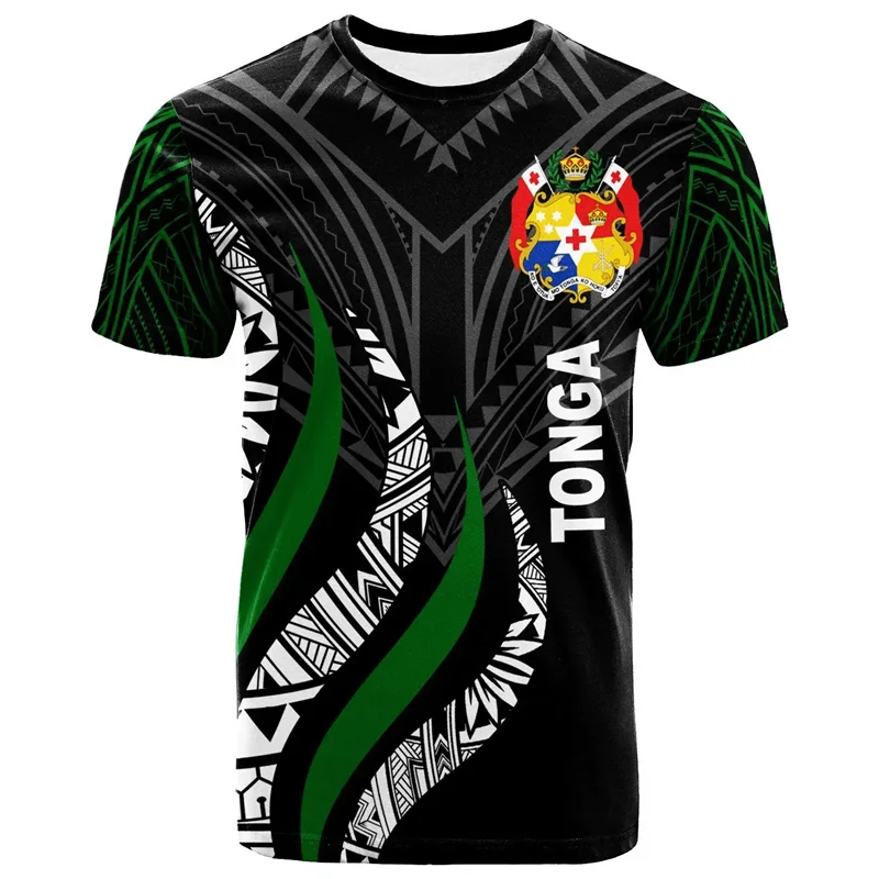 TONGA 3D-Druck Sport Schnelltrocknend Atmungsaktiv Herren T-Shirt Outdoor Fußballtrikot Fan Eltern-Kind Kurzarm Kleidung Sommer-Oberteil – Detail 10