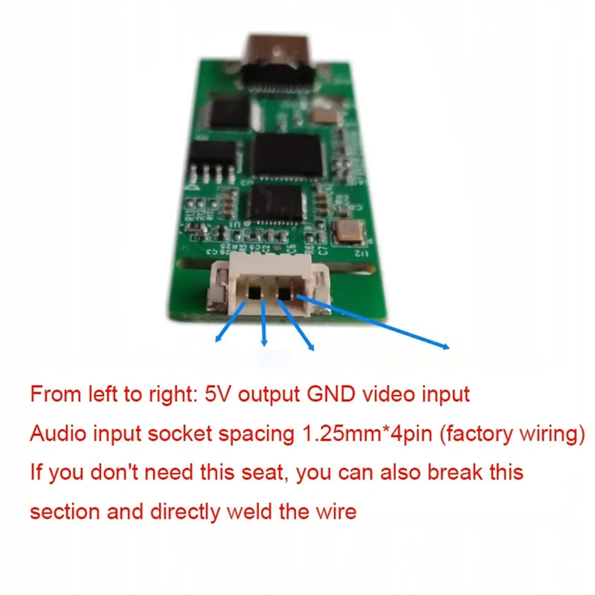 AHD to USB Capture Analog Signal to Digital USB Camera Module AHD to Type-C Module UVC Free Drive for Android(A)