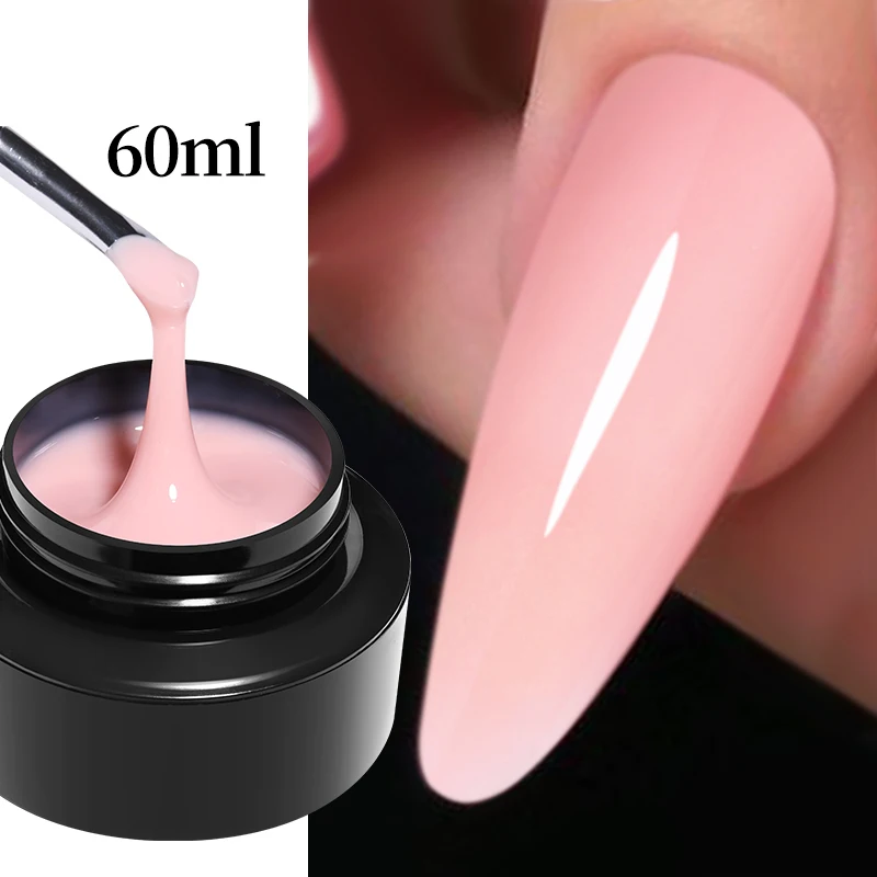 

BORN PRETTY 30ml/60ml Extenison Nail Gel Polish Pink Clear Nude Building Hard Glitter Nail Extension UV Construction Gel Varnish