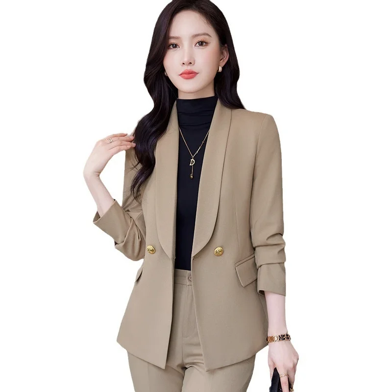 

Autumn Winter Formal Uniform Designs Pantsuits for Women Blazers Feminino OL Styles Ladies Professional Business Work Wear Sets