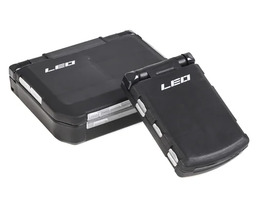 Imagen 2 del producto Mini caja de almacenamiento de aparejos de pesca voladores, doble cara, 10/12 compartimentos, gancho, caja de almacenamiento de cebo, accesorios de pesca, 2 tamaños