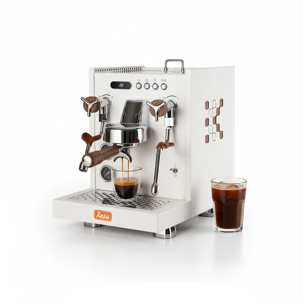 

Commercial 9 Bar Espresso Machine With PID Controlled Heat Exchanger For Cafe And Baristas' Coffee Equipment