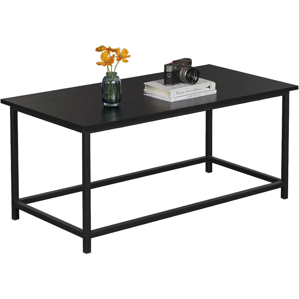 

Coffee Table Simple Modern Rectangular Center Table Open Space Minimalist