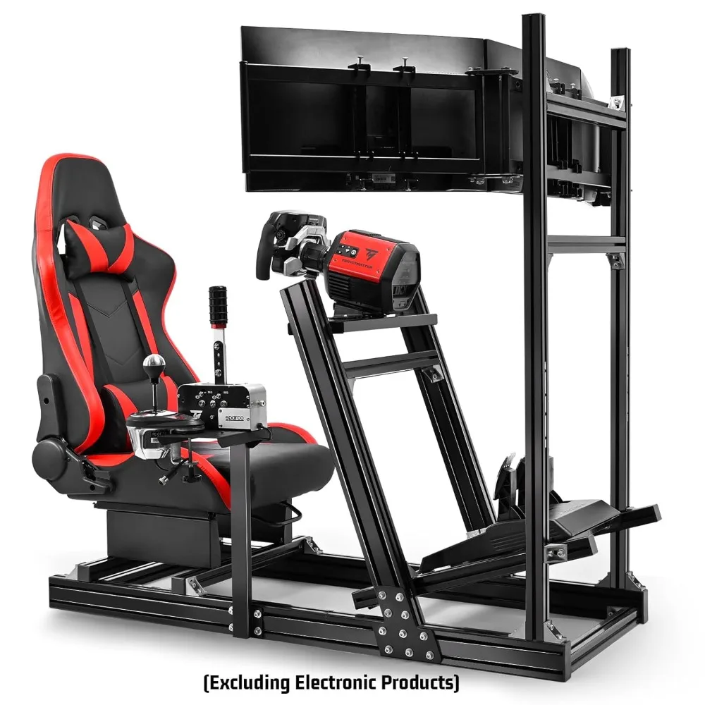 قمرة القيادة للسباق من الألومنيوم 8040 مع 3 حامل عرض ومقعد ألعاب، متوافق