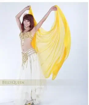 Véu de Dança do Ventre Chiffon para Mulheres, Traje de Dança, Xaile Chiffon, 250x120cm, 1Pc Lot