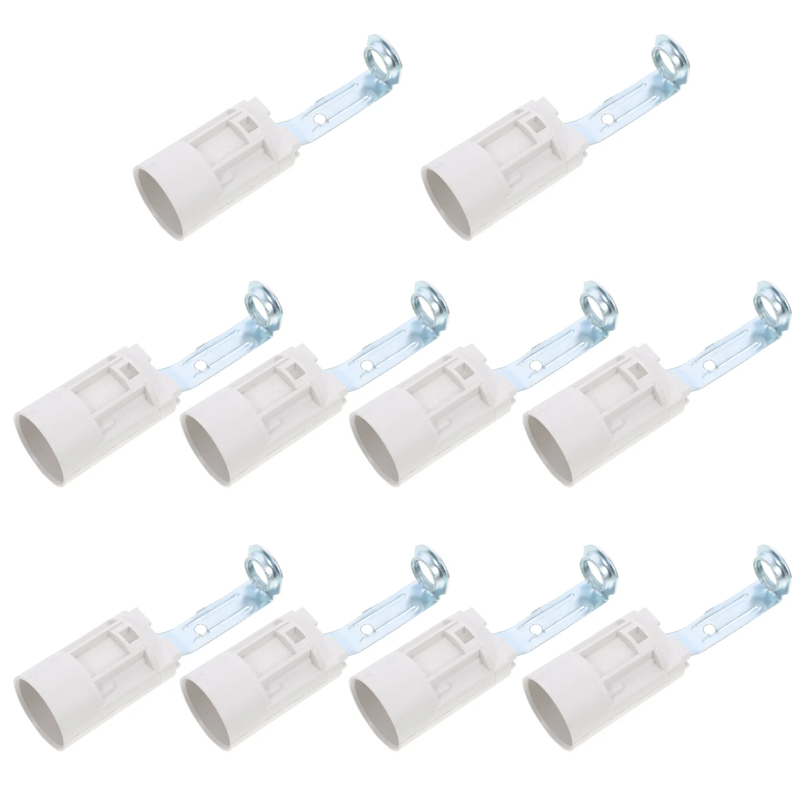 

10 Pcs E14 Bracket Lamp Holder Light Bulb Socket Base Sockets Candelabra Replacement Candlesticks