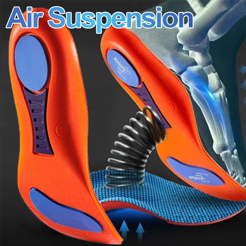 Sport Arch Orthopedic Insoles for Shoes Sole Shock Absorption Cushion Running Elasticity Insole Men Women Orthopedic Shoe Pads