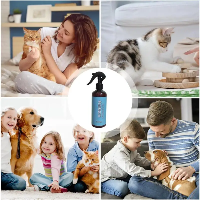 Pet Odor Eliminator Spray Professional Strength Odor Remover All-Natural Formula Safely Removes Odors From Pets For  Litter Boxe