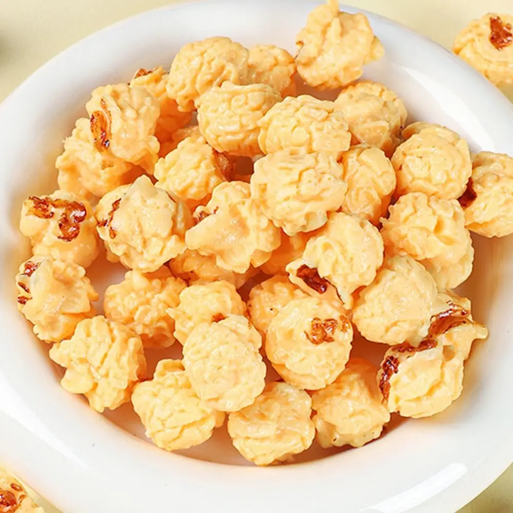 Photography Props PVC Artificial Popcorn Miniature Mini Cute Popcorn Model Handicrafts Lifelike Fake Food Window Display Props