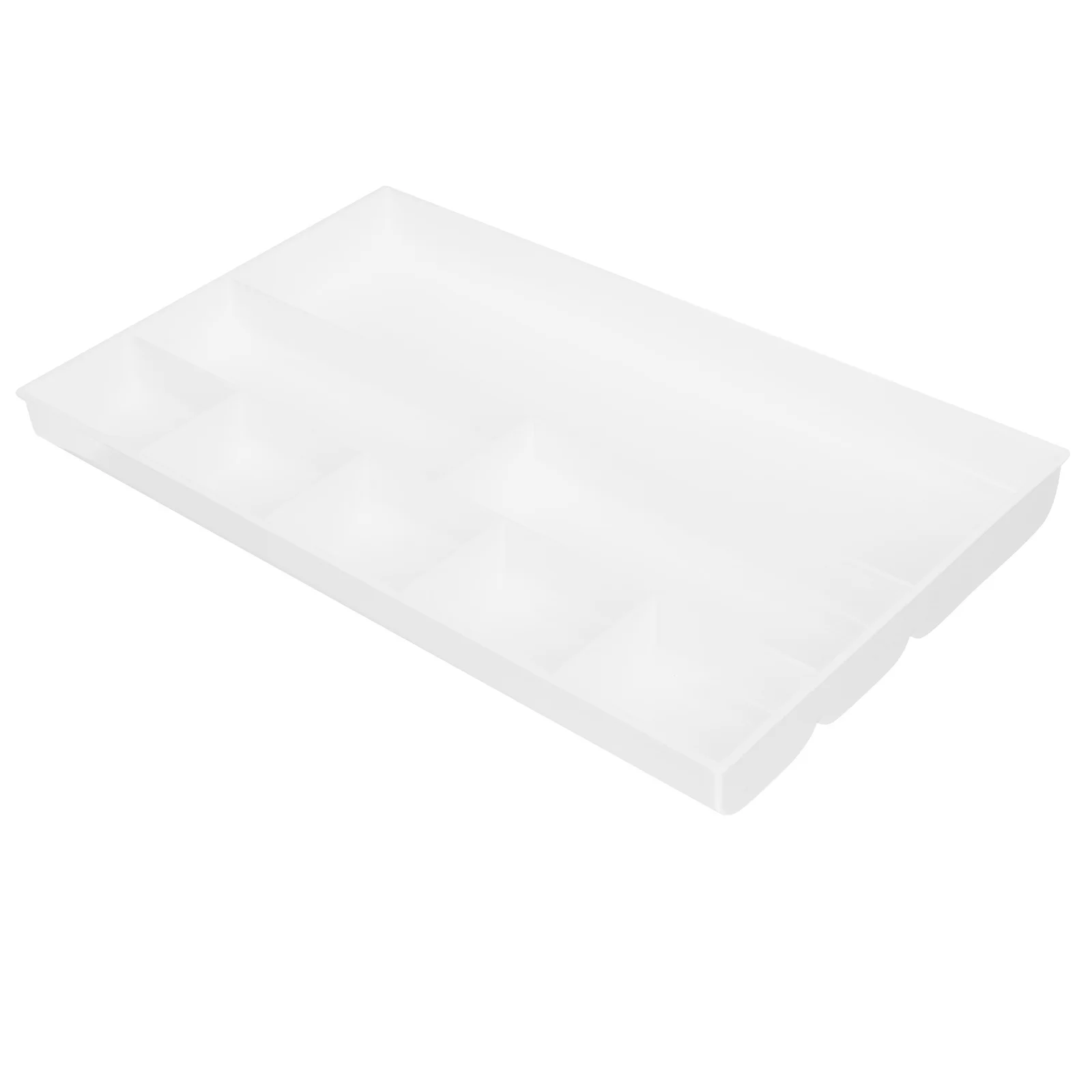 Office Drawer Organizer Rectangle Plastic Desktop Storage Box Multi Grids Pen Holder For Desk Vanity Kitchen Bedroom
