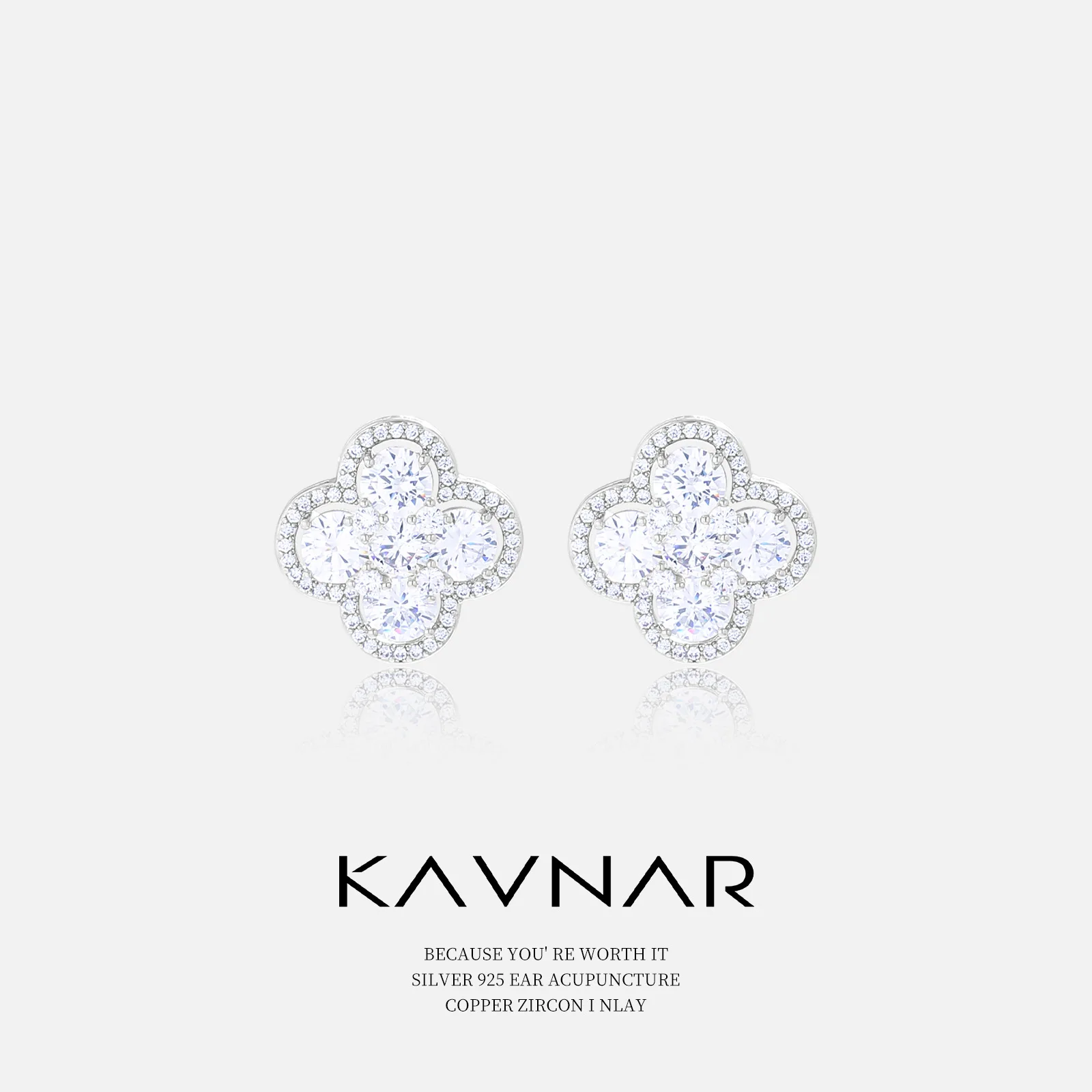 

Luxurious Clover Stud Earrings – Sparkling Micro-Pave Cz Dangle, Elegant Jewelry For Women