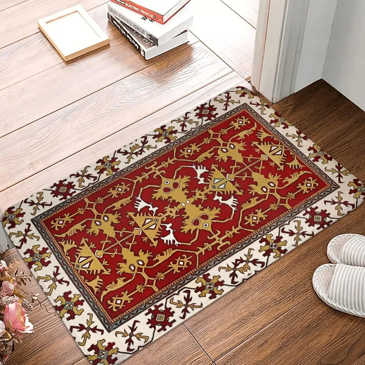 Non-Slip Carpet Armenian Folk Art ARMENIAN FOLK ART Doormat Bedroom Kitchen Mat Welcome Home Rug