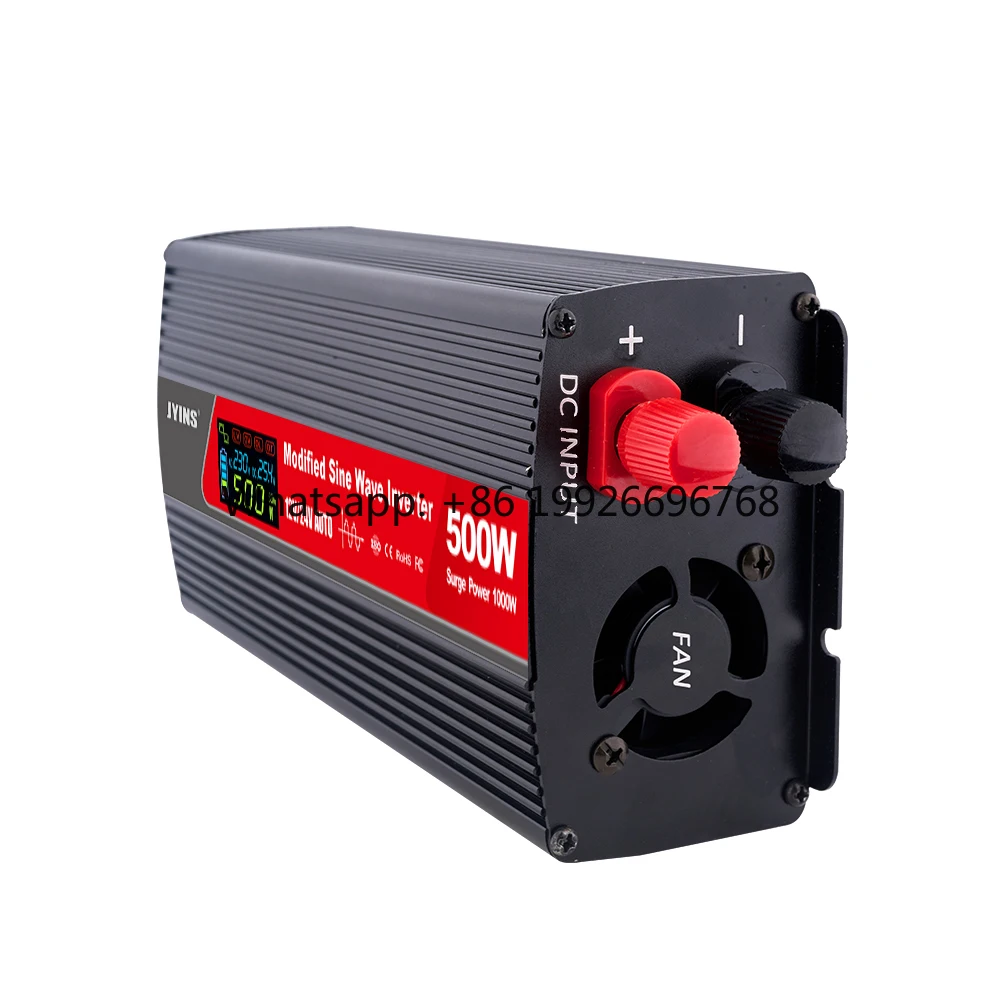 

Высококачественный инвертор 500 Вт, модифицированная синусоида, 12В/24В DC в 110В/220В AC, автомобильный преобразователь напряжения с USB и Type-C