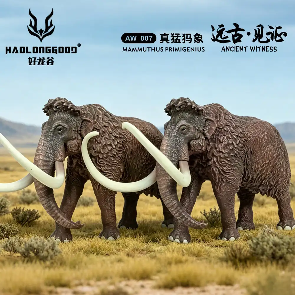 Modèle de mamouth laineux à l'échelle 1:35 HAOLONGGOOD ‌ Mammuthus Primigenius ‌   Collection d'animaux témoins de l'histoire : Décoration de scène et cadeau